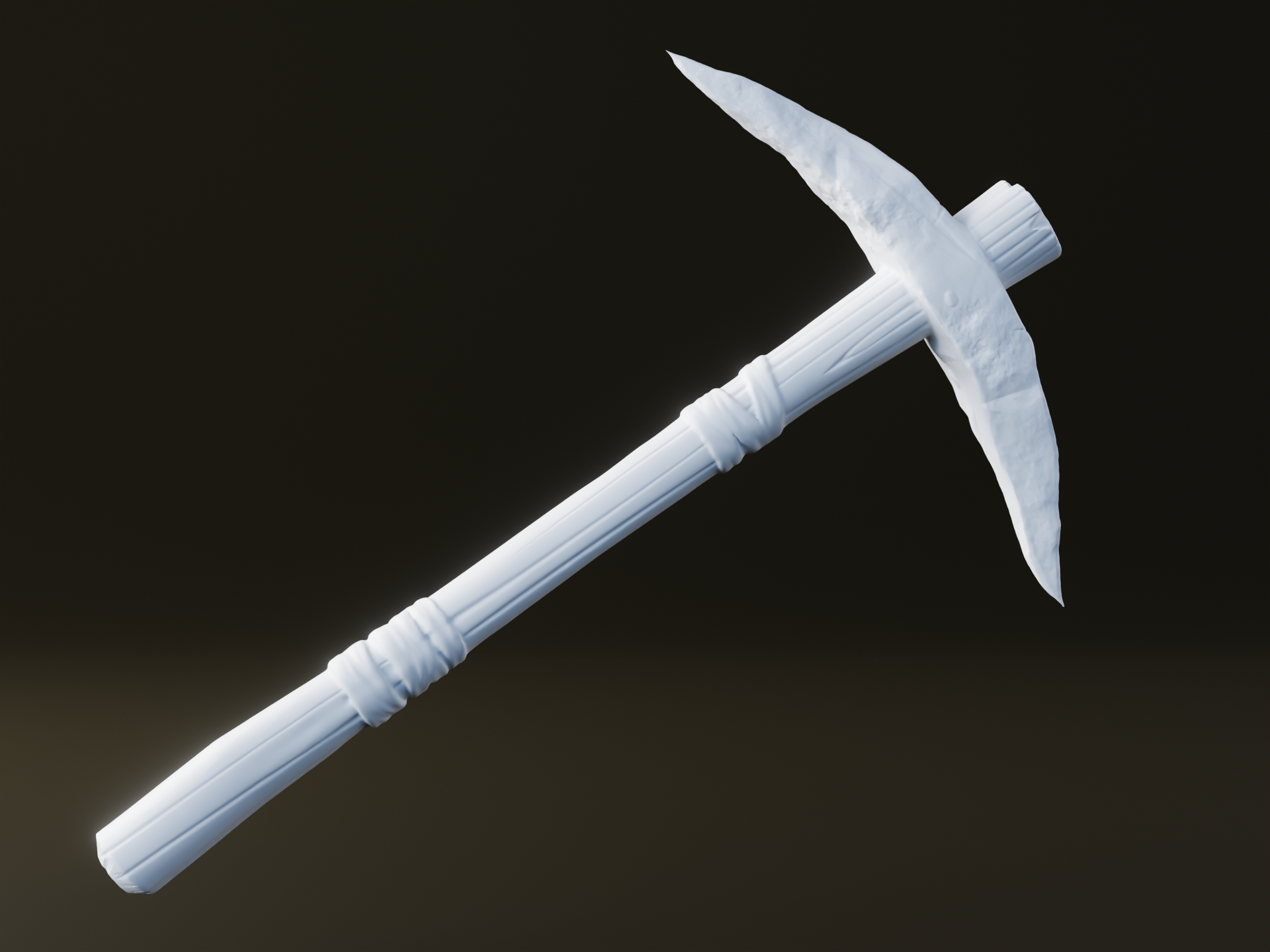 Stone Pickaxe sculpt render